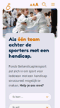 Mobile Screenshot of fondsgehandicaptensport.nl